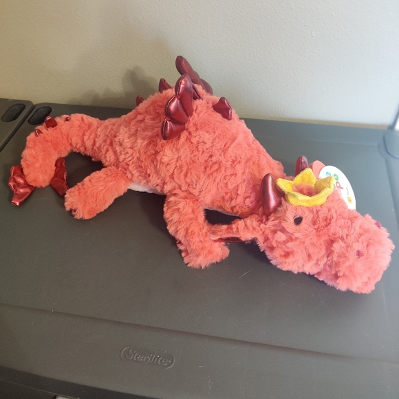 Target Other - Gigglescape Red Dragon Plush NWT Super Soft Fuzzy New Stuffed Animal Valentine's